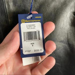 994 NWT Polo by Ralph Lauren Leather Skirt Black Size 8 Photo 3