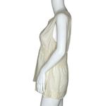 Bit & Bridle Shirt Womens Large Cream Babydoll Romantic Neutral Bohemian Peasant Photo 2