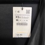 ZARA  Black Faux Leather Coat Dress Wrap Belt NWT Women’s Sz XS Photo 1