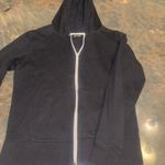 Joe Boxer Women’s  Black zip up hooded sweatshirt size medium  Photo 2