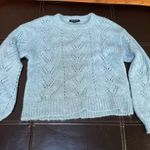 American Eagle pointelle knit puff-sleeve sweater Photo 2