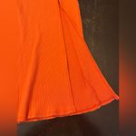 Lulus Lulu’s Vibrant Orange Women's Midi Skirt Set With Tank Top Photo 7