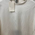 A New Day  Women's White Long Sleeve Round Neck Eyelet Top - Size Small - NWT Photo 3