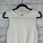 J Crew Crochet Sweater Tank White Size Medium Photo 2
