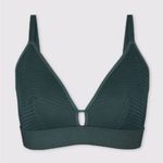 Lively the busty stripe mesh emerald bralette bra size small 42242‎ Green Photo 0