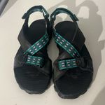 Nike ACG Women’s Outdoor Sandals Size 5 Jade Green Purple Mini Swoosh Photo 5