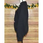 Tultex Vintage Hand Crafted Black Christmas 3-D Reindeer Sweatshirt Size L Granny Core Photo 3