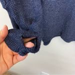 Michael Lauren ‎ Blue Slouchy Long Sleeve Crewneck Knit Top Size XS/S Photo 3