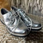 Cole Haan  Limited Edition Lunargrand Wingtip Metallic Silver Oxford Shoes Photo 0