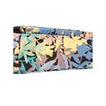 Vera Bradley  Camo Floral Brush Blush Cosmetic Makeup Bag Blue Handle Zipper READ Photo 4
