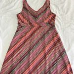 New York And Company Pink V-Cut Dress Photo 3