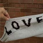 Elan  Boye Sweater Grey Free Love Sleeves Womens Size Medium New $95 Tags Photo 4