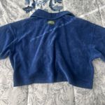 Daily Drills  terry cloth polo crop tee blue  Photo 2