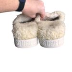 UGG - Fluffita Slide White Shearling Platform Sandals Sz 9 Photo 5