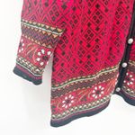 Dale of Norway Womens Vintage 90s Fair Isle Knit 100% Wool Cardigan Sweater S Red Photo 1