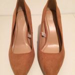 Microsuede Pumps, Size 7 1/2W Brown Photo 1