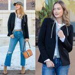 Veronica Beard Black Scuba Dickey Jacket Blazer Size 2 Photo 15