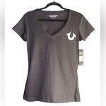 True Religion  black and yellow Fitted Short Sleeve T-Shirt size S Photo 3