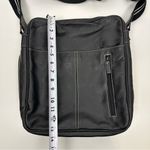 StorkSak London Leather Diaper Bag Unisex Black Photo 11