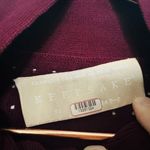 Keepsake Dark Red Knit Long Sleeves High Neckline Key Hole Front Top Size XS Photo 8