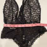 Victoria's Secret Victoria’s Secret Black Lace Bodysuit One Piece Lingerie Size M Photo 5