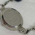 Swap women silver tone watch 22mm quartz analog beaded bracelet size 7” running Photo 5