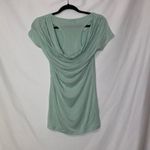 CAbi Mint Green Draped Back Short Sleeve Shirt Womens XS Top Blouse Summer Photo 5