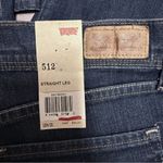Levi's 512 Dark Wash Perfectly Slimming Straight Leg High Rise Jeans 12 M 31 New Photo 7