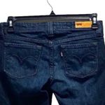 Levi's Levi’s Sz 9 M Demi Curve Blue Denim Jean Shorts Bermuda Length Super Cute! Photo 3