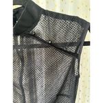 CDC Sheer Mesh Metallic Geometric Semi Evaded Gothic Asian Inspired Midi Dress 6 Photo 2