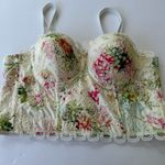 J.NNA Floral Lace Bustier Top Large White Photo 7