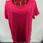 J. Crew Girlfriend Crewneck Tee Shirt Pink Short Sleeves Top Womens Size Large Photo 0