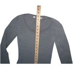 Unique spectrum Uniqlo women’s extra small gray long sleeve ribbed sweater mini dress Photo 7