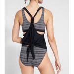 Athleta  Jacquard Back Tie Blousy Tankini Top Photo 1