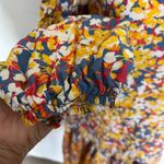 Closet London Dropwaist Dress 10 Cottagecore Boho Floral High Neck Floral Retro Yellow Photo 11