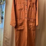 Marine layer Charlie Utility Jumpsuit Women's XS Rosewood Orange Linen
Blend Photo 0
