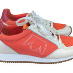 Birdies Roadrunner Women's Sneakers 7 Orange White Leather Accent Casual Shoes Photo 0