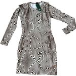 Wild Fable Women's Brown Swirl Long Sleeve BodyCon Dress - Size XS - NWT Photo 0