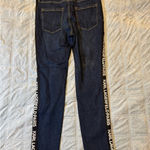 Karl Lagerfeld  Paris Logo Side‎ Stripe Straight-Leg Jeans – Size 10 Photo 4
