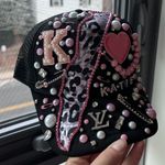 Sparkly glam handmade “Katie” hat Black Photo 0