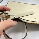 Kate Spade Cream Leather Square Crossbody Handbag Purse Medium Bag Classic Photo 4