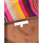 Ann Mashburn Women Vest Sweater Pink Wool Striped Cashmere Sleeveless Wrap Small Photo 2