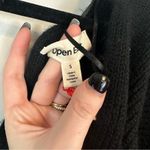 Open Edit  | Black Wrap Style Long Sleeve Sweater Size Small NWT Photo 5