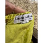 Charlie Holiday  Lime Green Puff Sleeve Crop Top M Photo 5