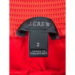 J.Crew  Women Off The Shoulder Orange Cotton Babydoll Smocked Dress Size 2 Photo 6