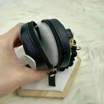 Owl Coin Card Mini Keychain Wallet Wristlet Black Photo 5