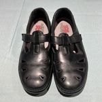 SAS Roamer womens black leather velcro strap loafers size 9.5W B18B Photo 2