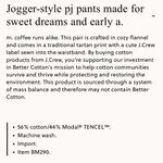 J.Crew  Flannel Pajama Jogger Pant in Snowy Stewart Tartan small Photo 1