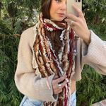 Free People Handmade autumn Multi-coloured boho scarf  Photo 1