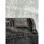 American Eagle  Black Distressed High Rise Mom Shorts Size 000 Photo 5